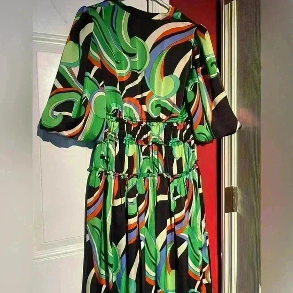 Alden Adair Shelbi Dress in Kimono new NWT colorful maxi - Picture 5 of 10